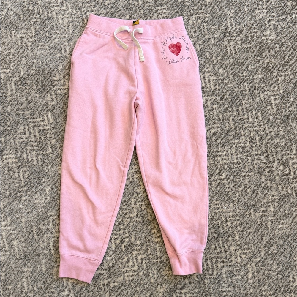 Polo by Ralph Lauren Light Pink Kids Joggers sweatpants